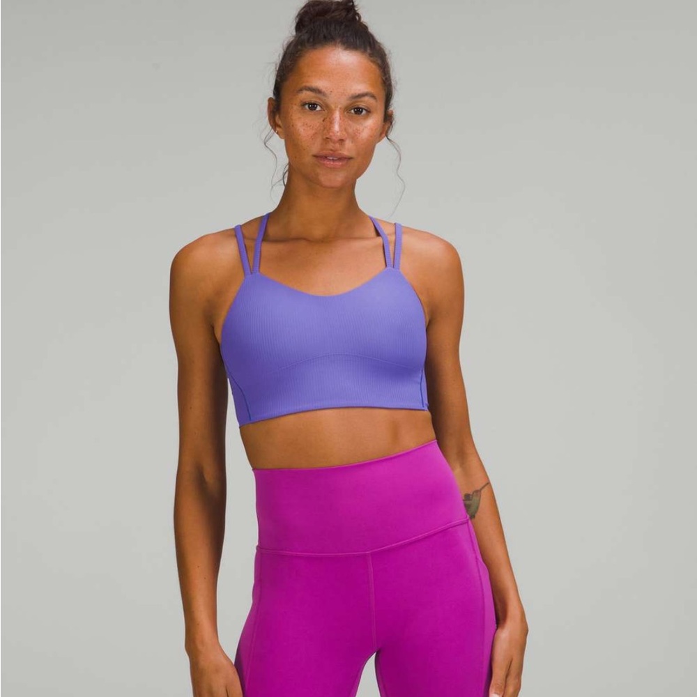 Lululemon Athletica Like a cloud Ribbed Longline sz 6 color charged indigo